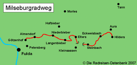 Milseburg-Radweg - alle Radwege in Hessen bei www.fahrradreisen.de