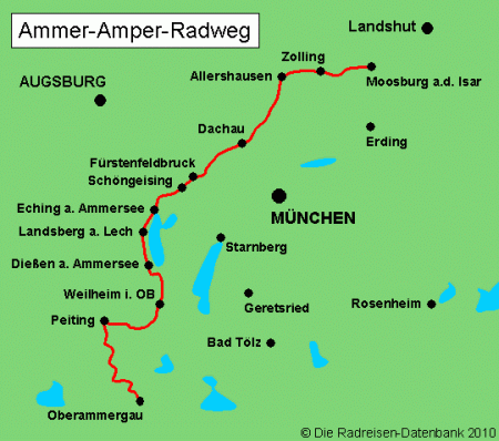 Amper Fluss Karte